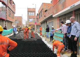 RAP Reforçado com Geocélulas Neoloy® da PRS para a Recuperação de Ruas de Bogotá, Colômbia