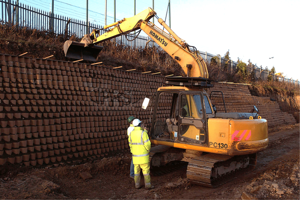 Green Retaining Wall (England)