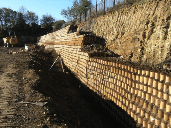 Green Retaining Wall (England)