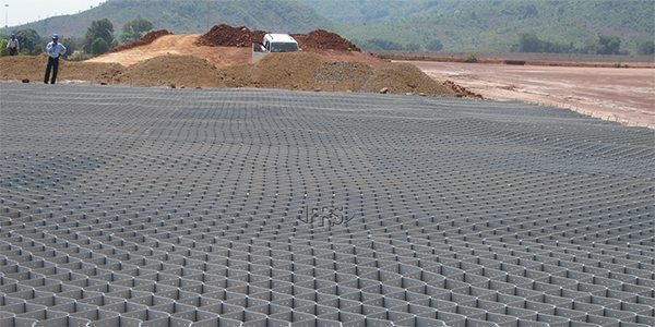 geocell Embankment Over Waste Pond, India - website