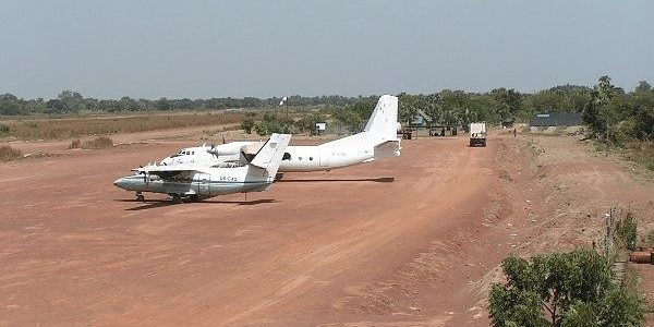 UNOPS unpaved airfield Sudan